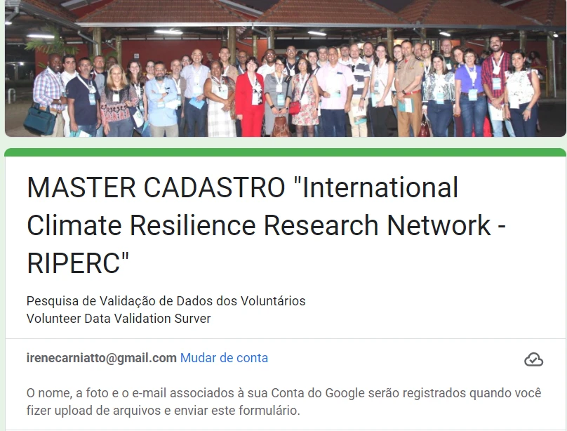 IMAGEM DO CADAASTRO NA RIPERC