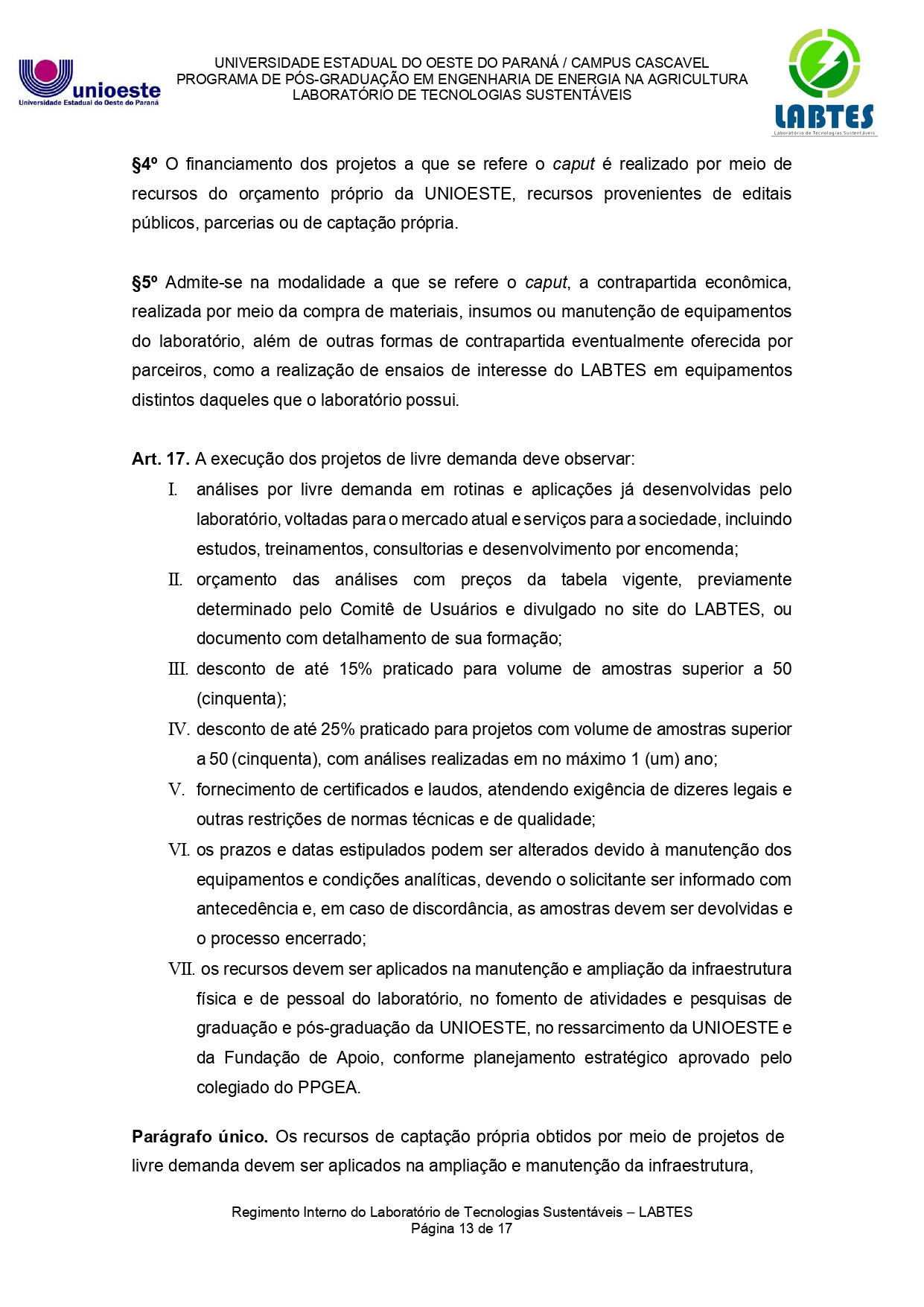 REGIMENTO INTERNO LABTES Versão atual 01 page 0013