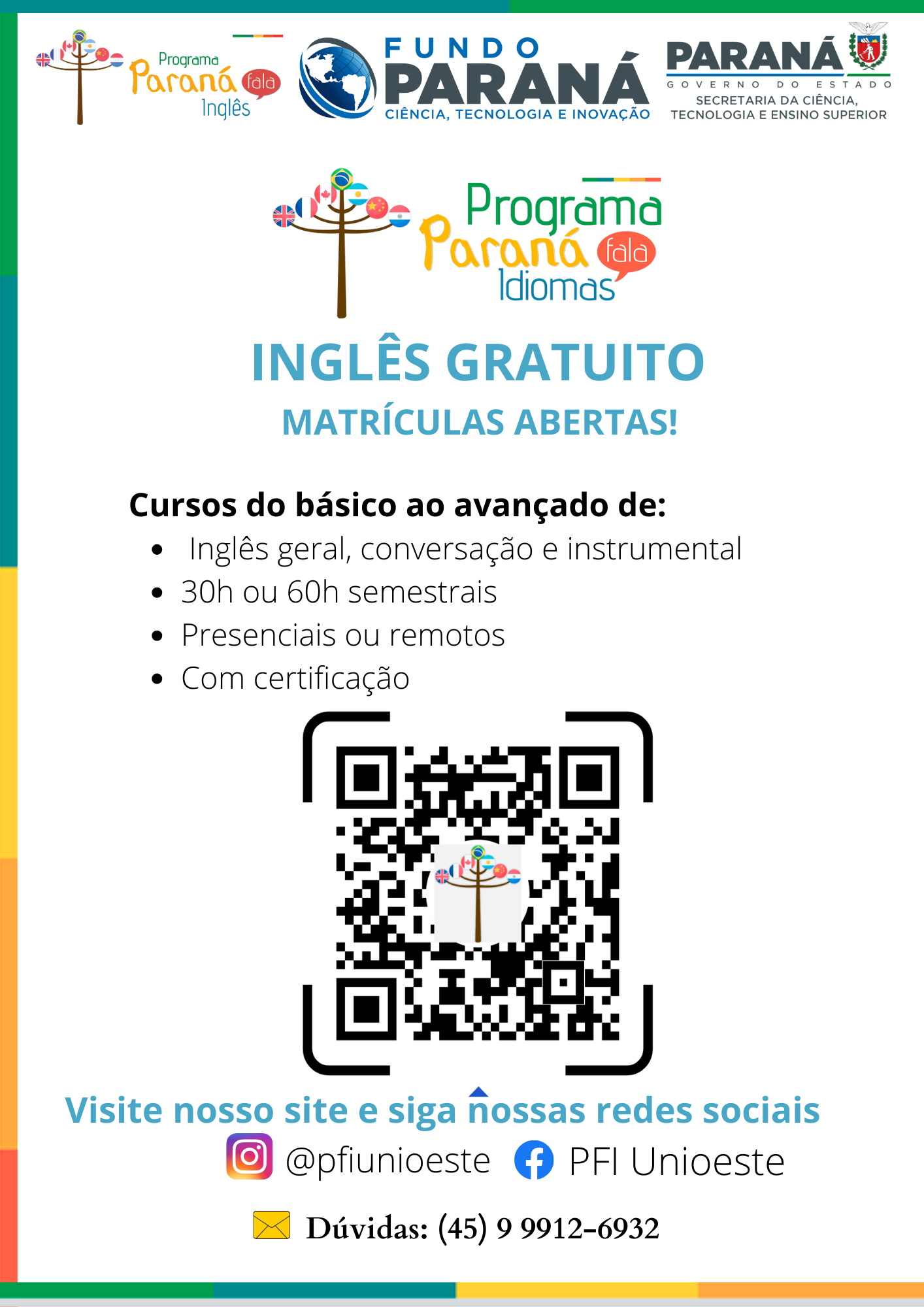 Divulgação do Paraná Fala Idiomas Geral 1