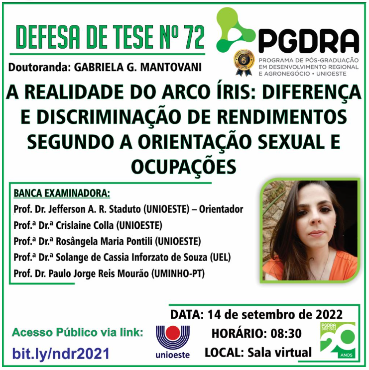 Banner Defesa Tese Gabriela Mantovani