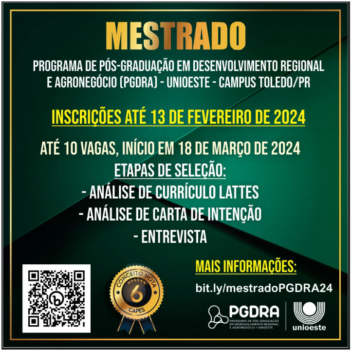 Banner Prorrogacao inscricoes Mestrado Turma 2024