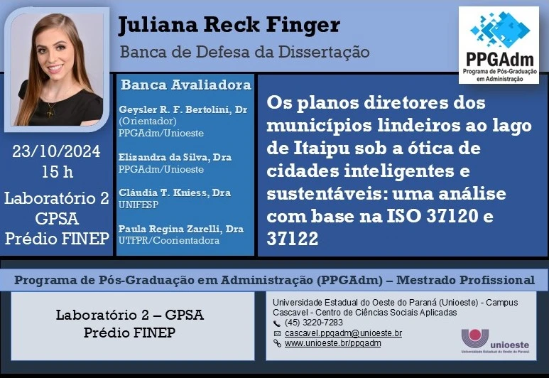 Defesa Juliana Reck Finger Turma 2022