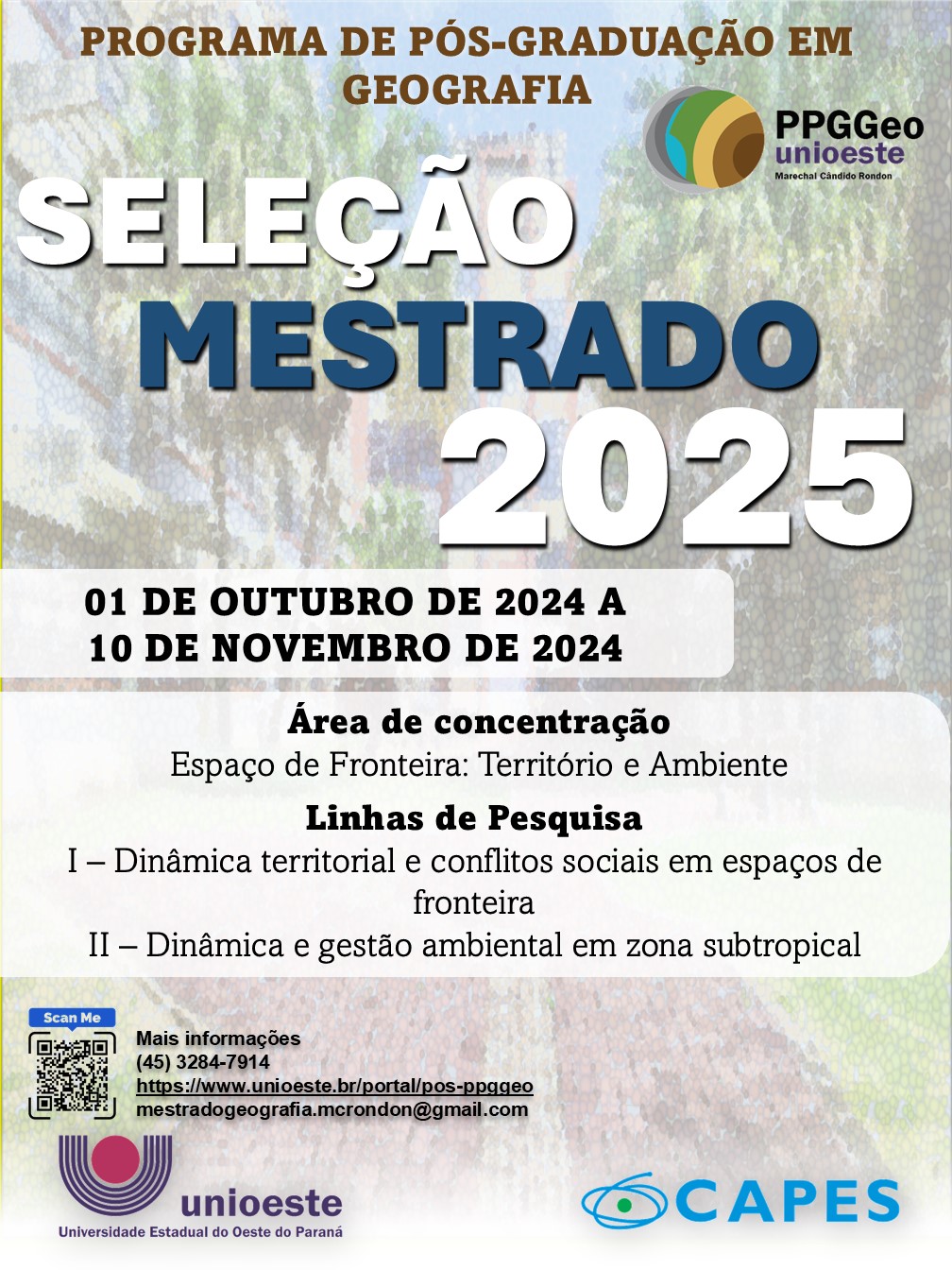 Seleção 2025 Mestrado