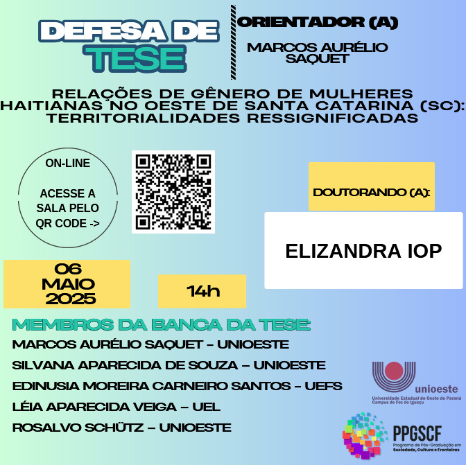 DEFESA DE TESE ELIZANDRA IOP