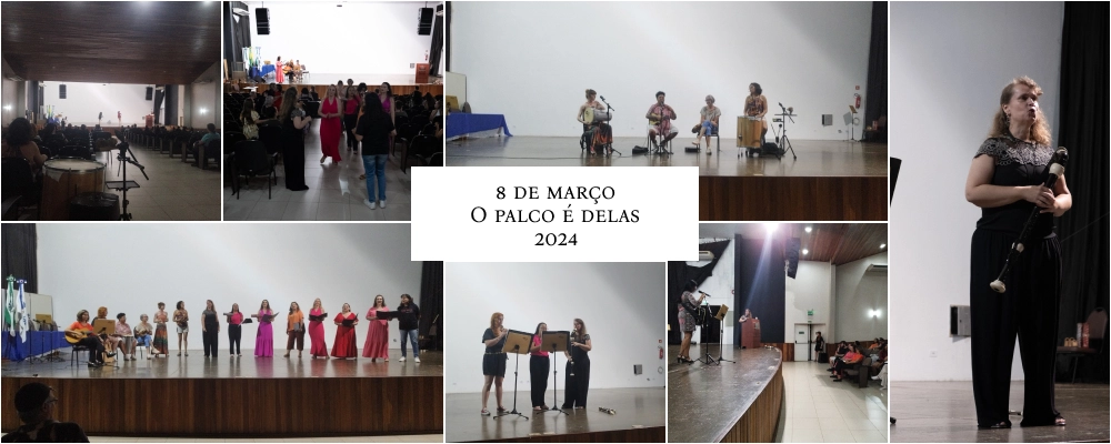 O palco é delas