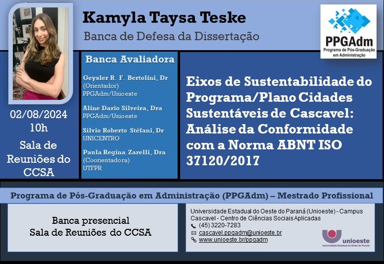 Defesa Kamyla Taysa Teske Turma Ago 2022