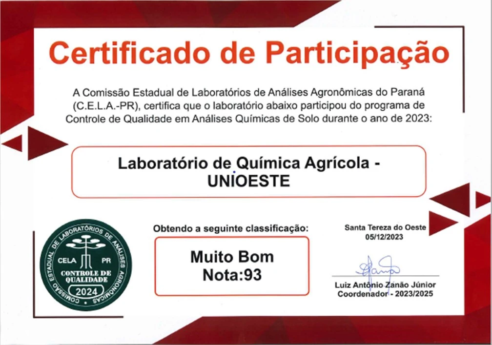 Certificado CELA