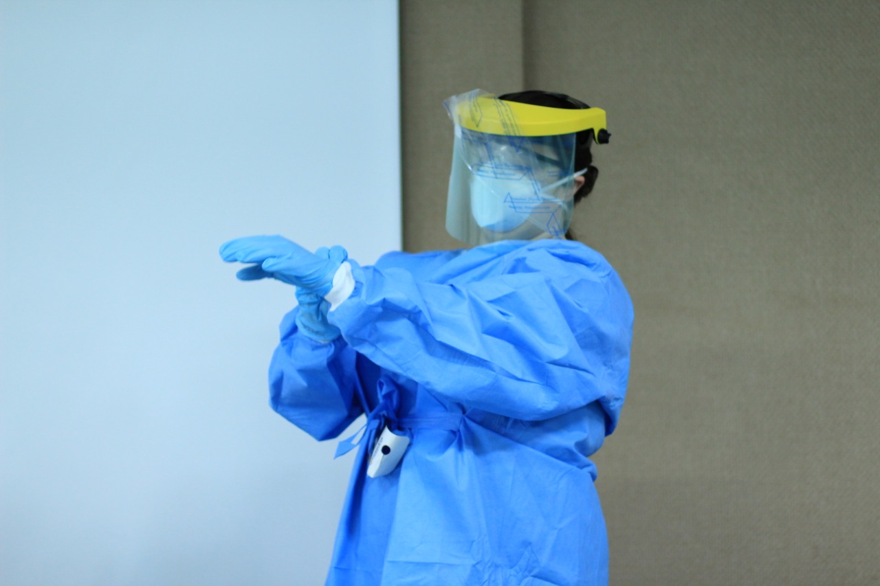 Coronavírus: equipes do Huop recebem instruções em treinamento