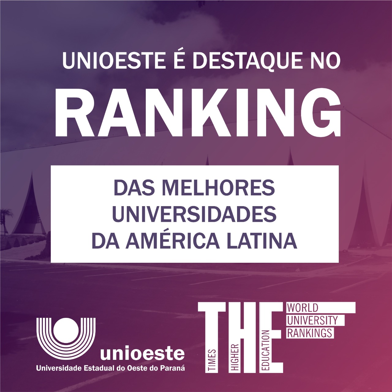 Ranking: Unioeste é destaque entre universidades da América Latina