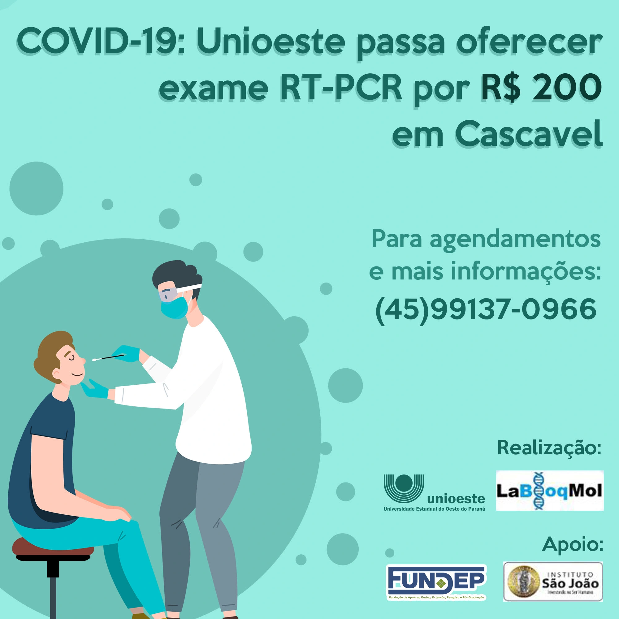 Exame RT-PCR para COVID-19: valores e agendamento