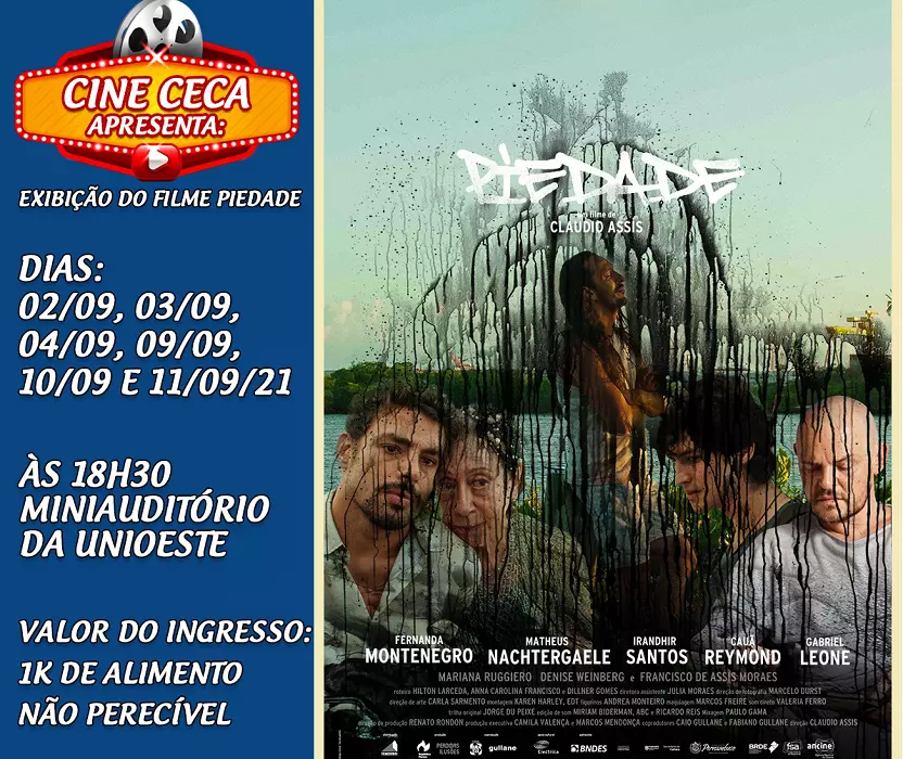 Filme &quot;Piedade&quot; será exibido no miniauditório da Unioeste 