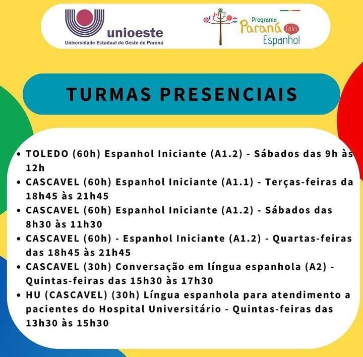 Unioeste: Paraná fala Inglês abre inscrições para curso de conversação -  Unioeste