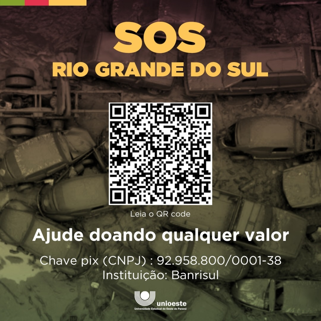 S.O.S Rio Grande do Sul: Onde doar em cidades com campus da Unioeste?