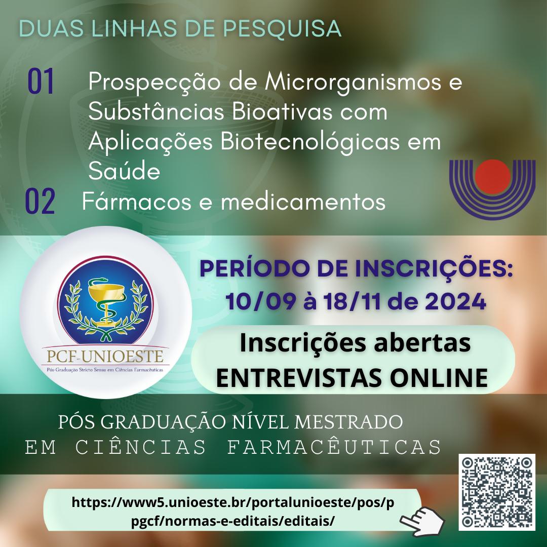Inscrições para Seleção de Alunos Regulares Turma 2025