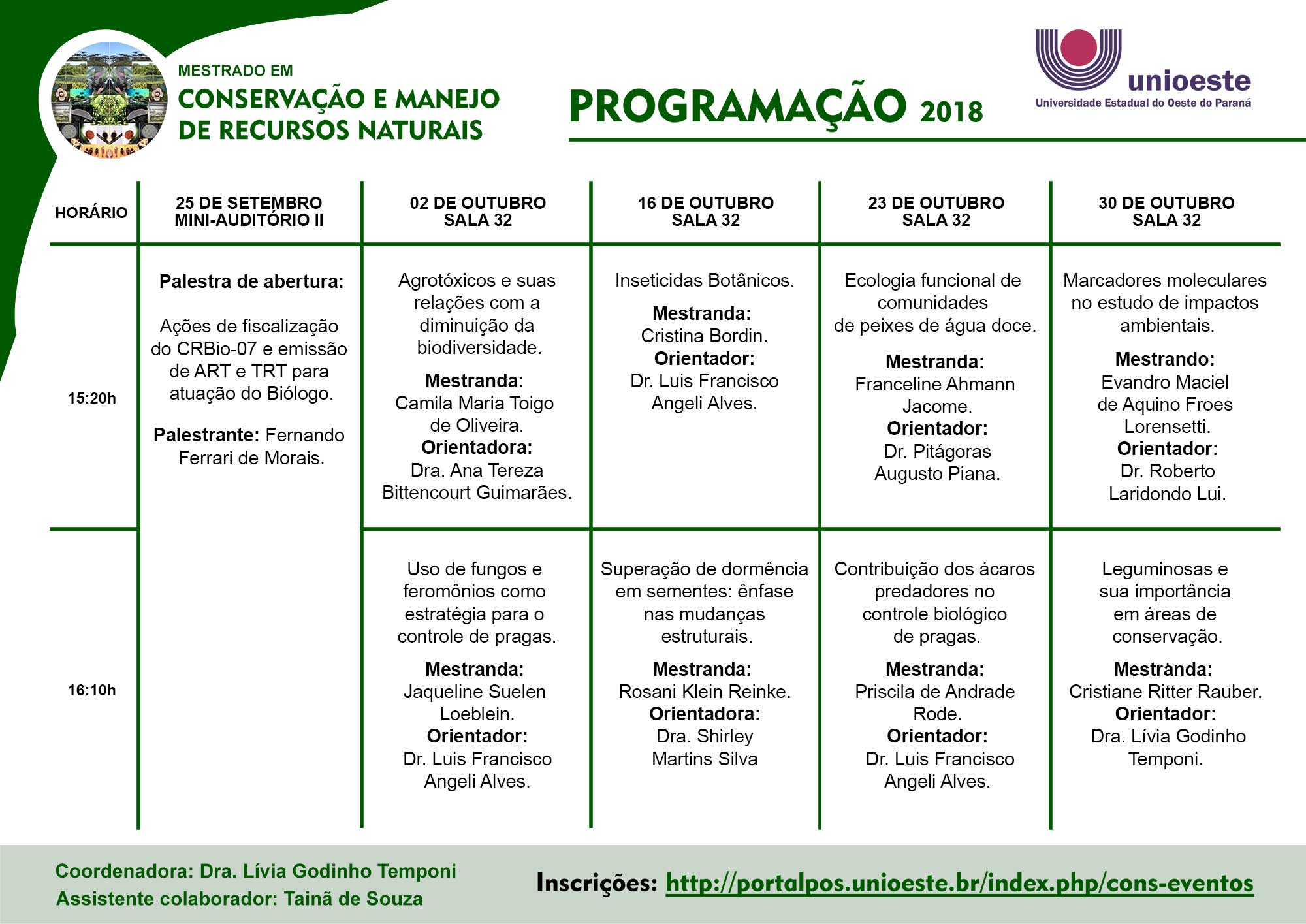 Programação 2018 1
